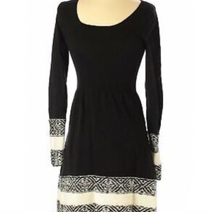 Black Knit Sweater Dress